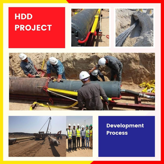 horizontal directional drilling in process on a construction site