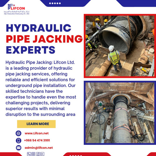 Hydraulic Pipe Jacking in Saudi Arabia